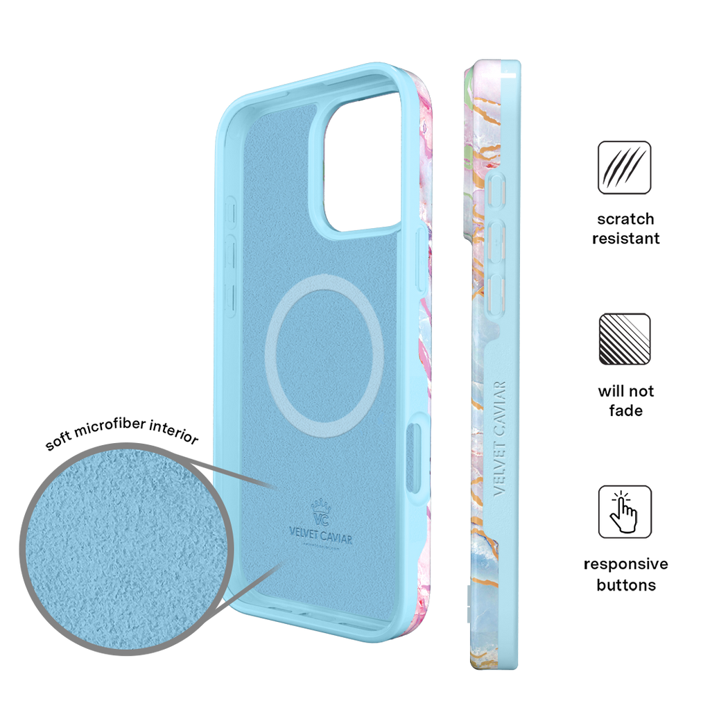 Holo Moonstone Marble iPhone Case
