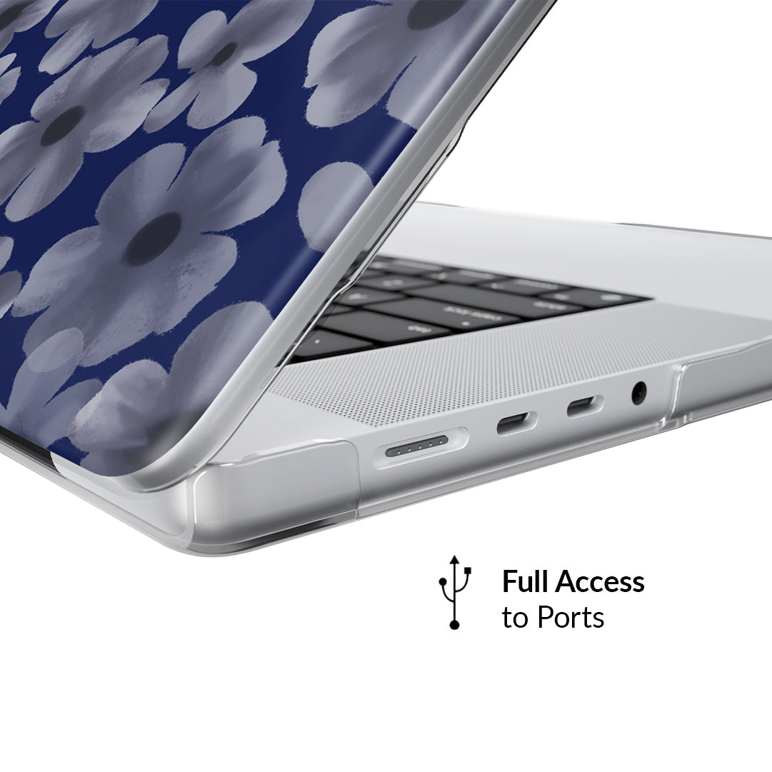 Midnight Blossom MacBook Case