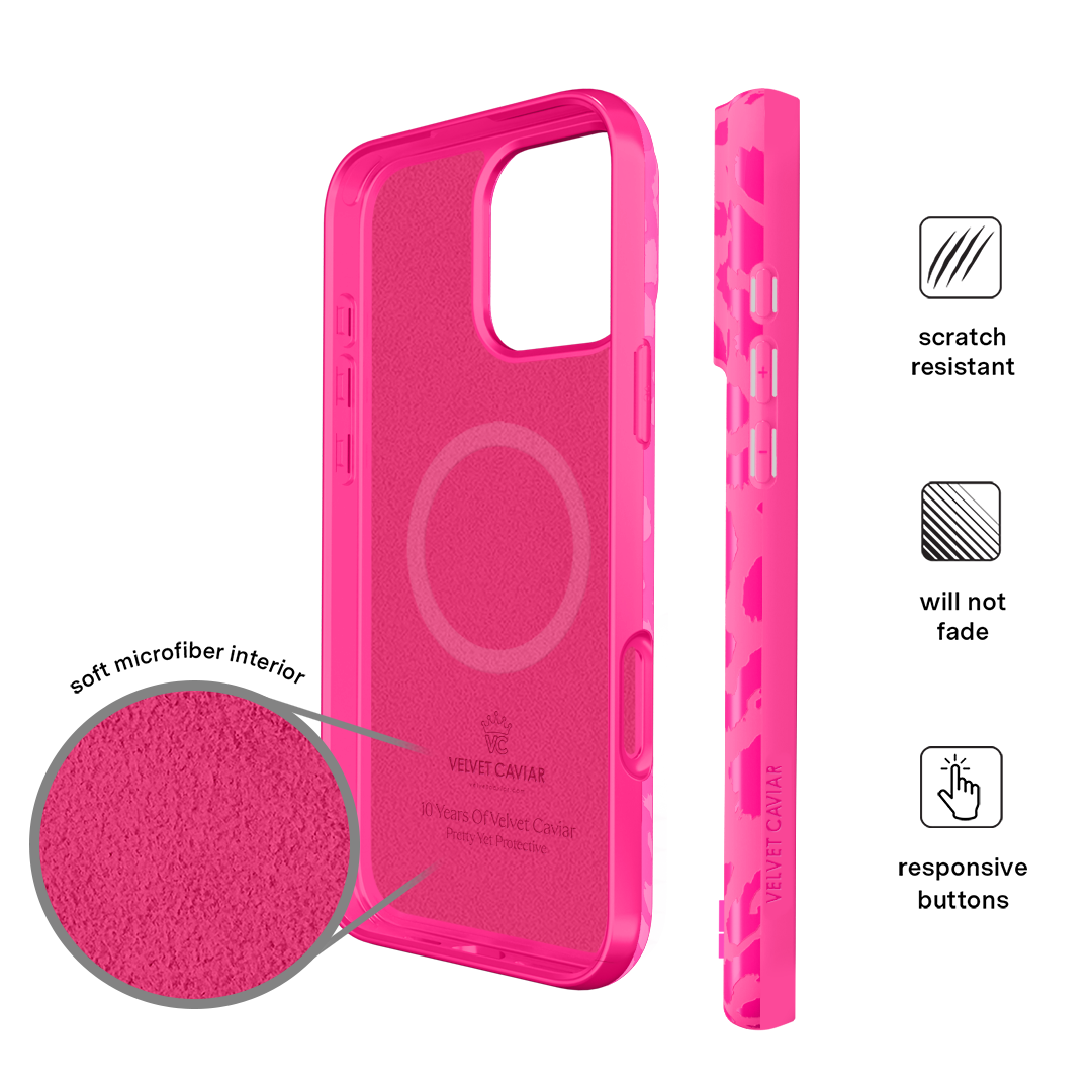 Even Hotter Pink Leopard iPhone Case