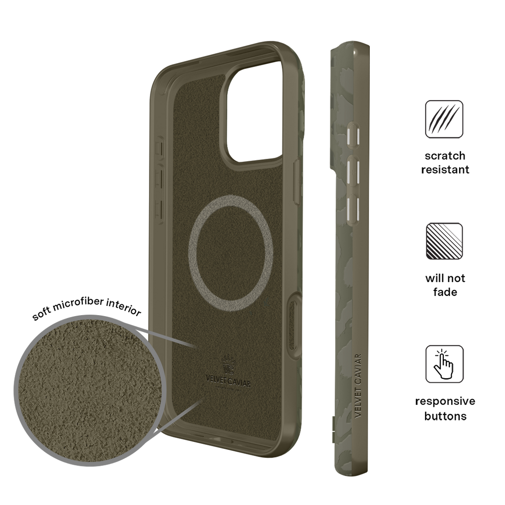 Olive Leopard iPhone Case