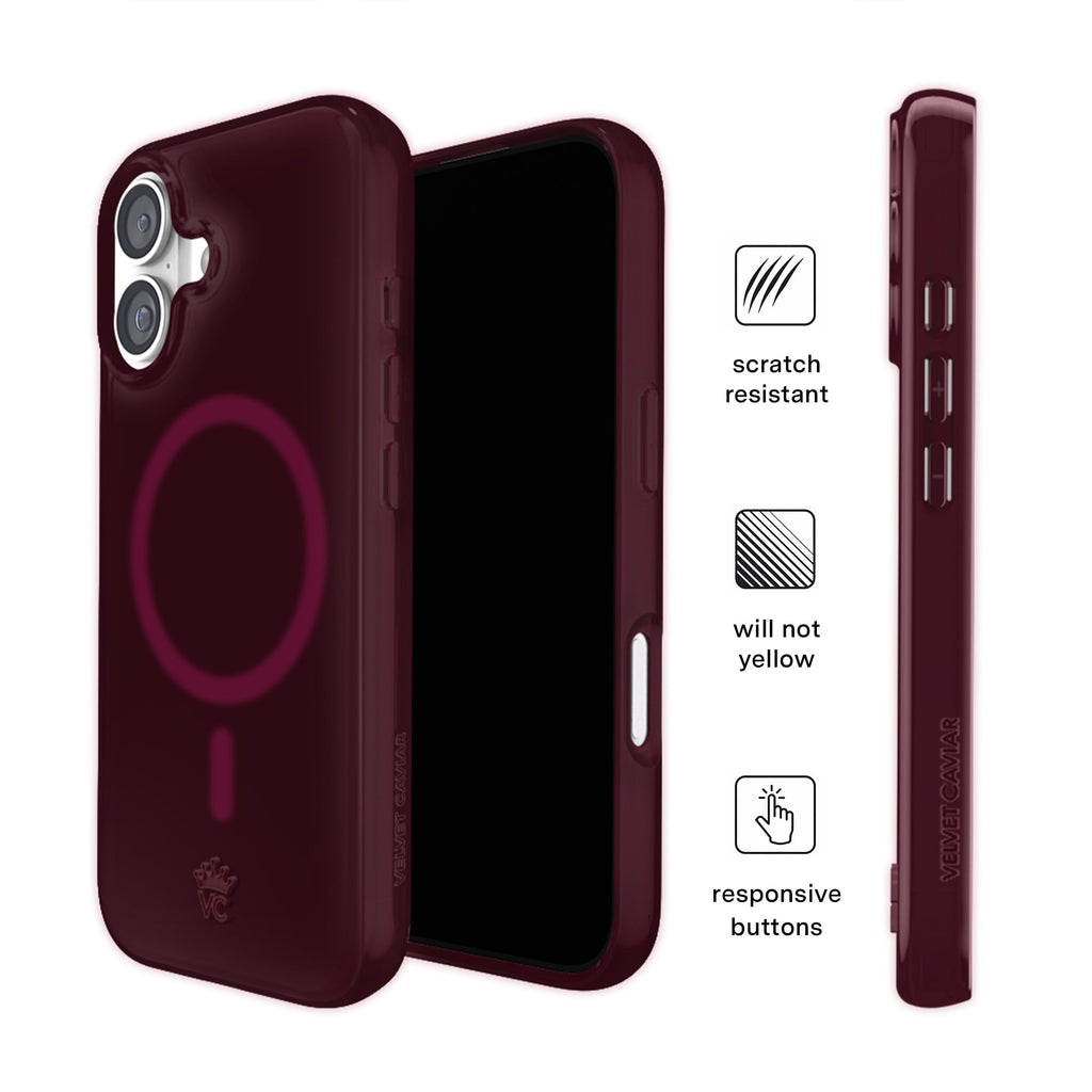 Burgundy 1990 Jelly iPhone Case
