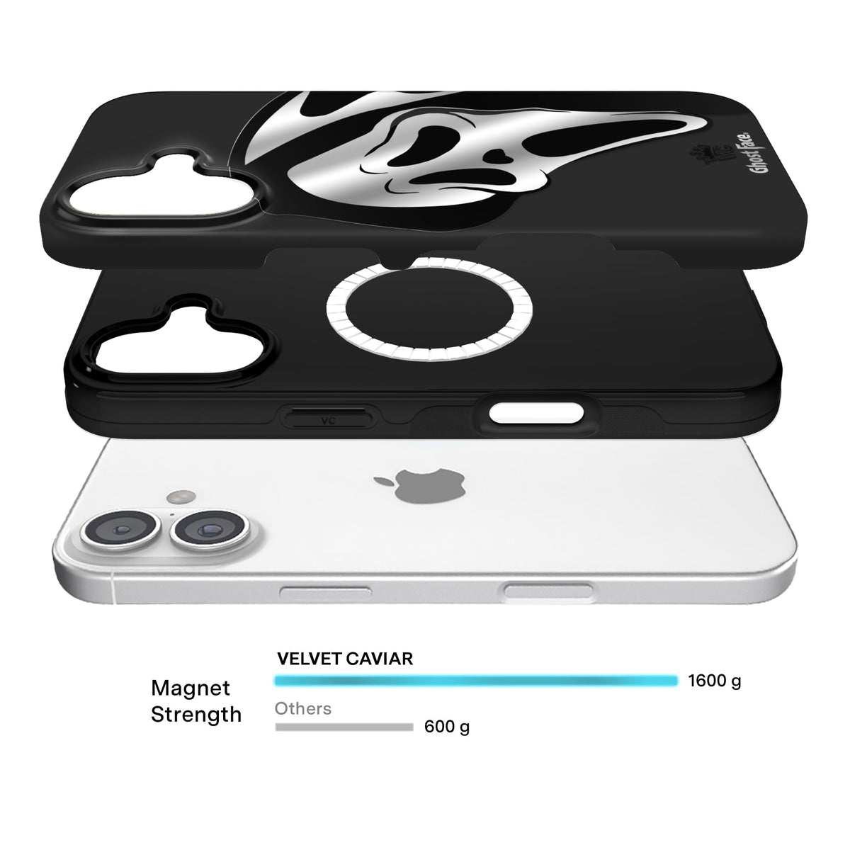Ghost Face Killer Chrome iPhone Case