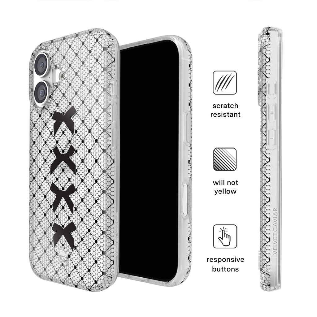 Lacy Black Bows iPhone Case