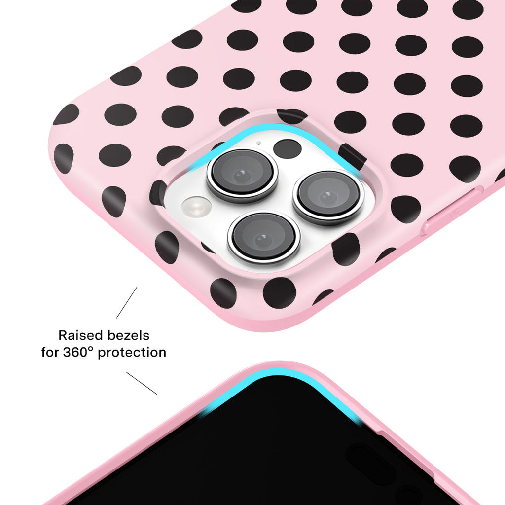 Princess Pink Polka Dot iPhone Case