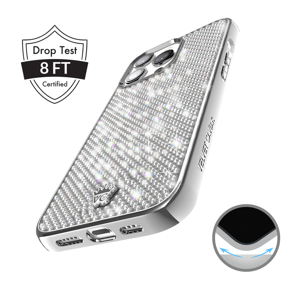 Chrome Caviar Crystals iPhone Case