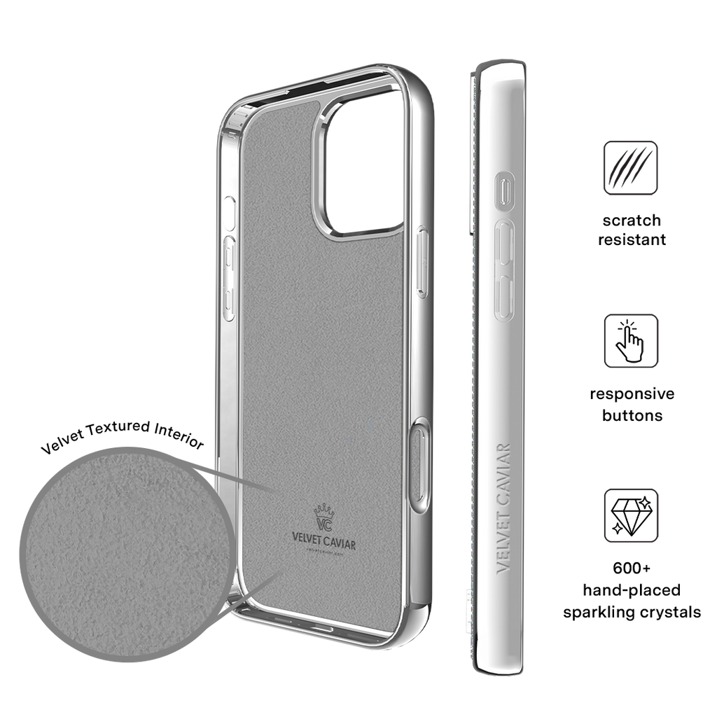 Chrome Caviar Crystals iPhone Case