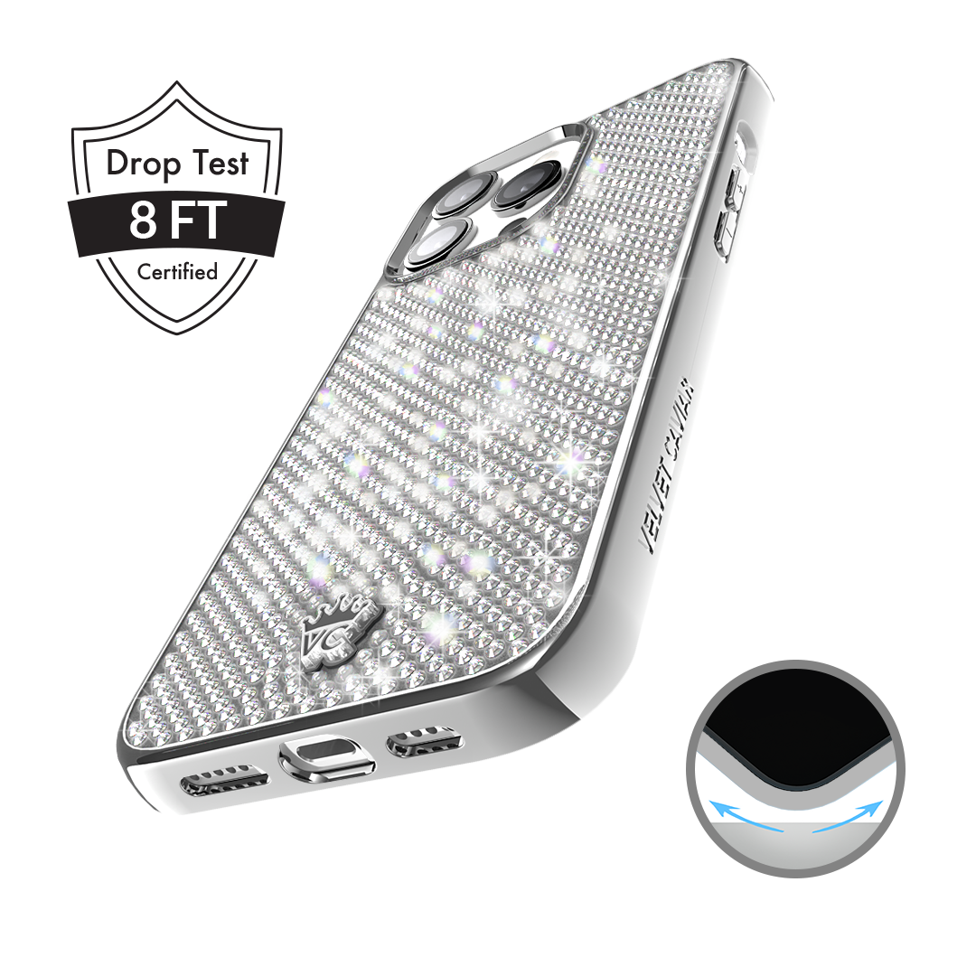 Chrome Caviar Crystals iPhone Case