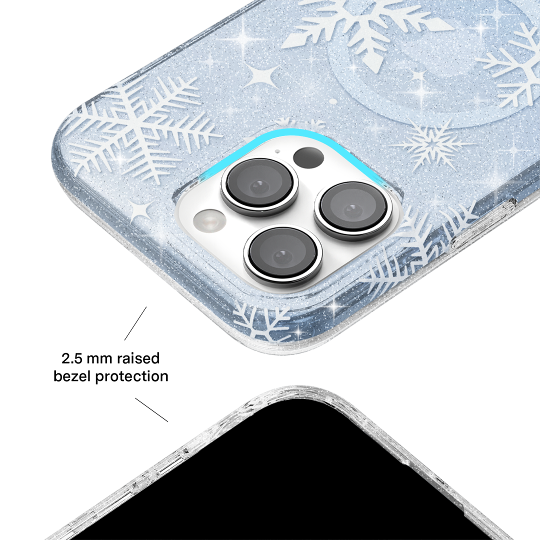 Snow Angel Glitter iPhone Case