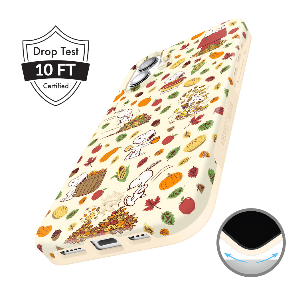Snoopy Autumn Leaves iPhone Case