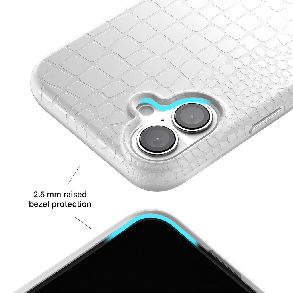 White Croc iPhone Case