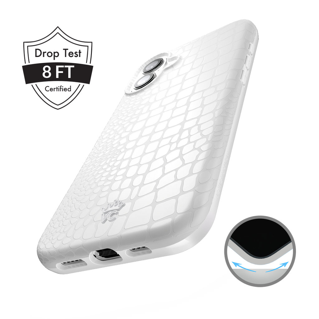 White Croc iPhone Case