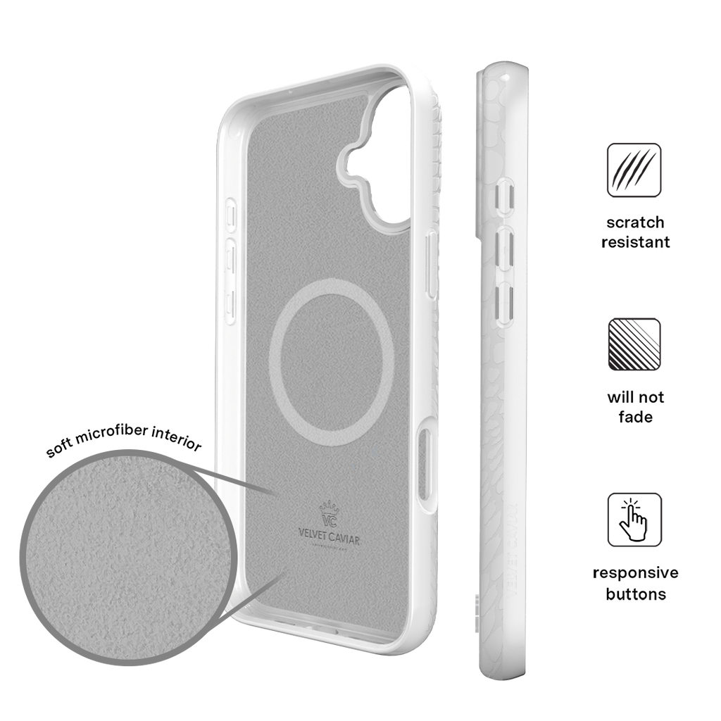 White Croc iPhone Case