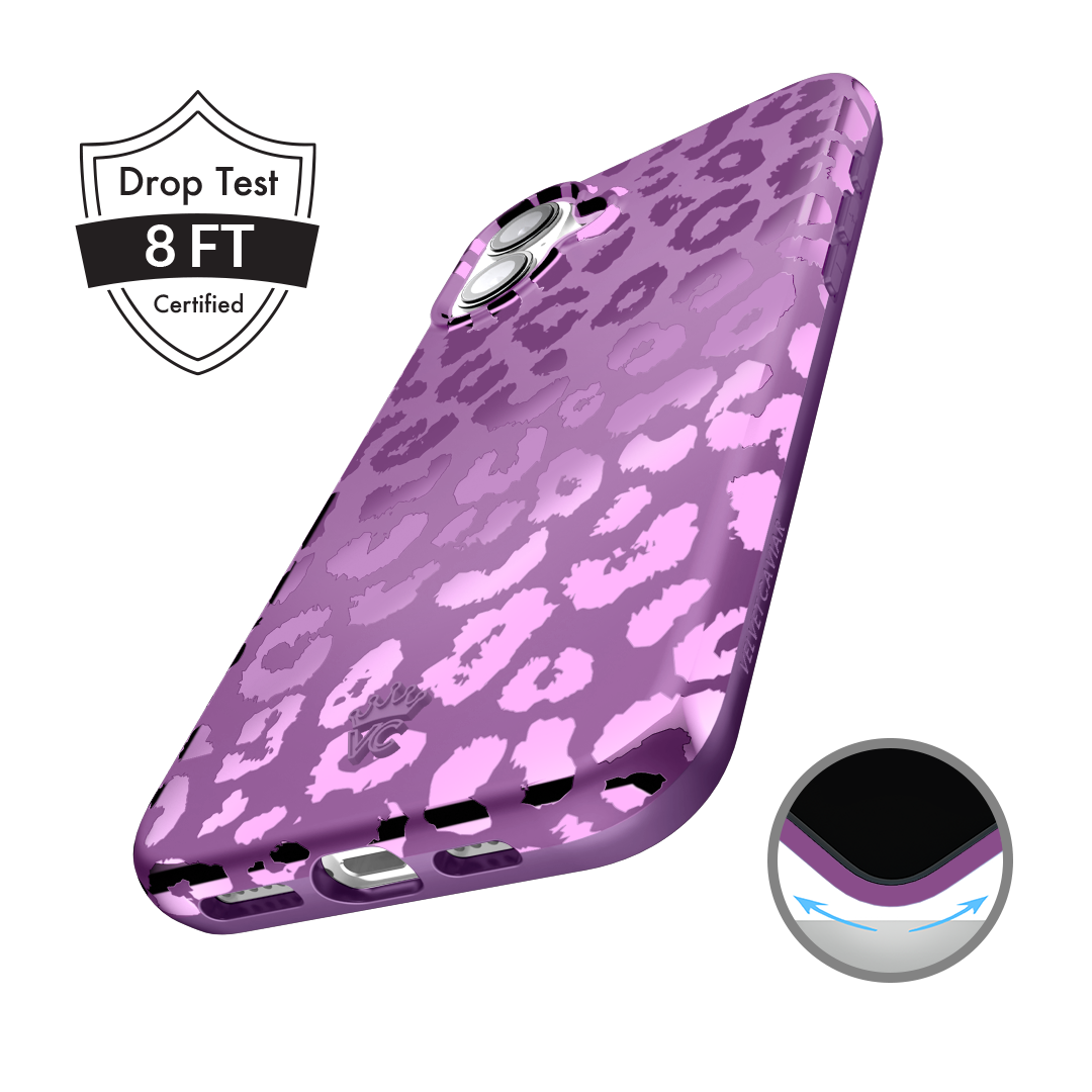Amethyst Leopard iPhone Case