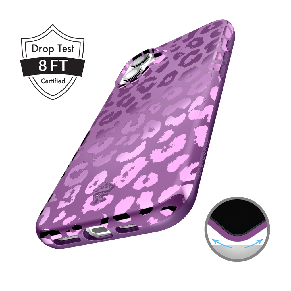 Amethyst Leopard iPhone Case