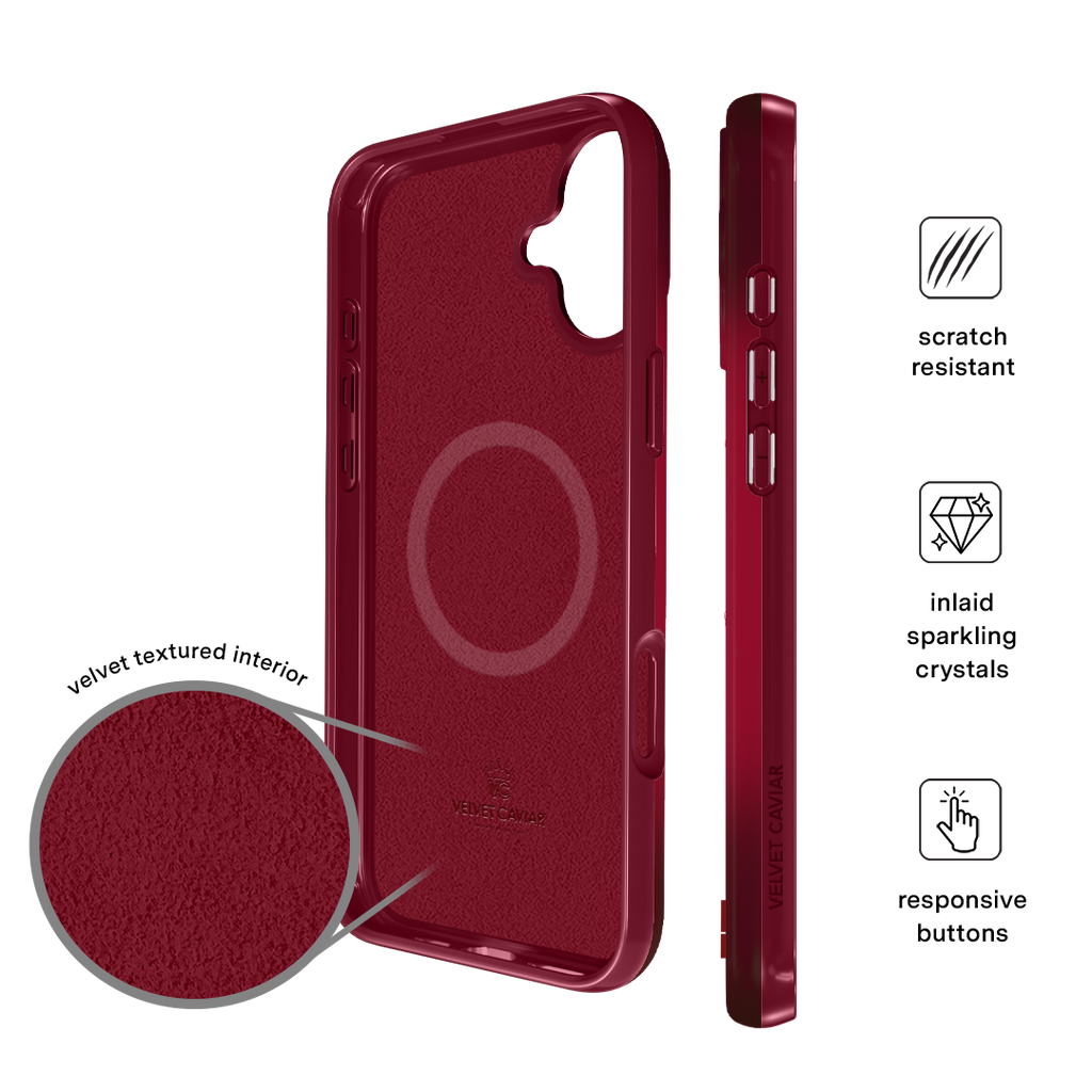 Black Cherry Crystal iPhone Case