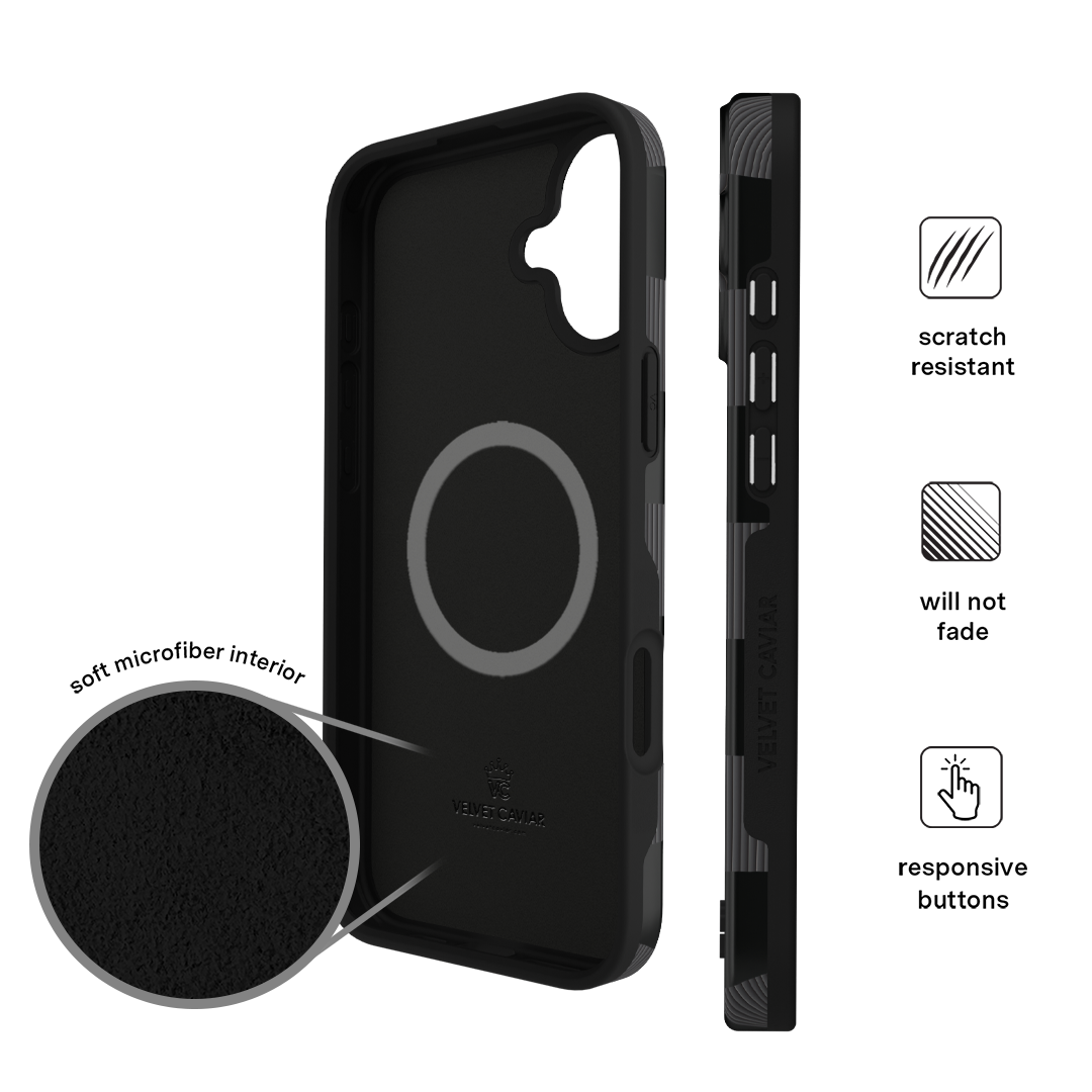 Noir Vibe Checkered iPhone Case