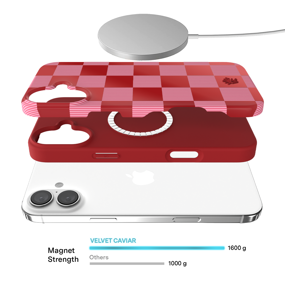 Rose Vibe Checkered iPhone Case