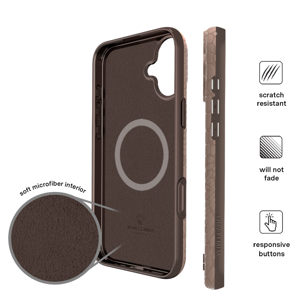 Khaki Croc iPhone Case