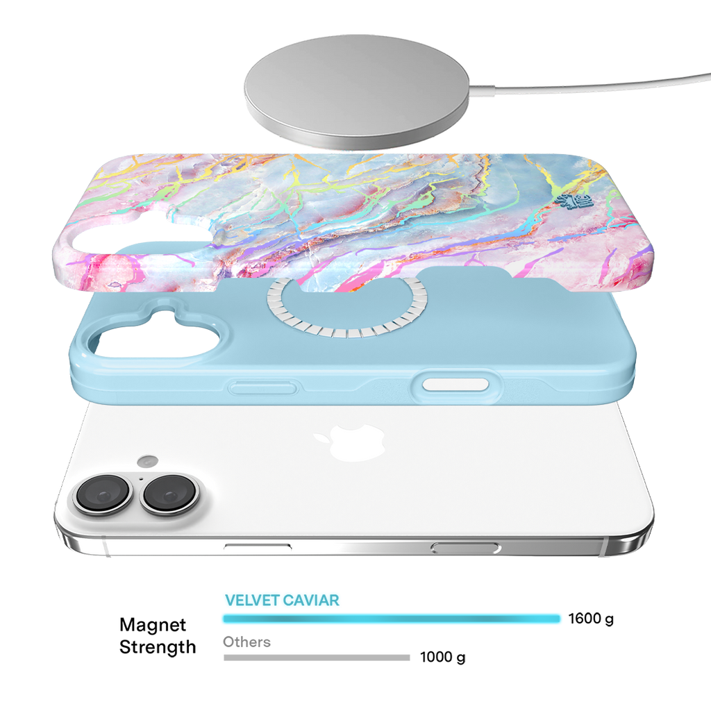 Holo Moonstone Marble iPhone Case