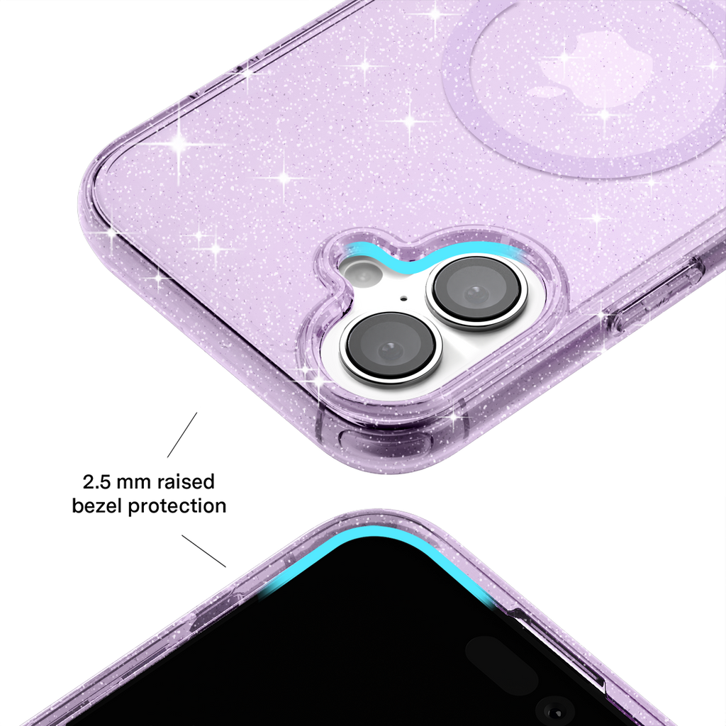 Lilac Stardust Glitter iPhone Case
