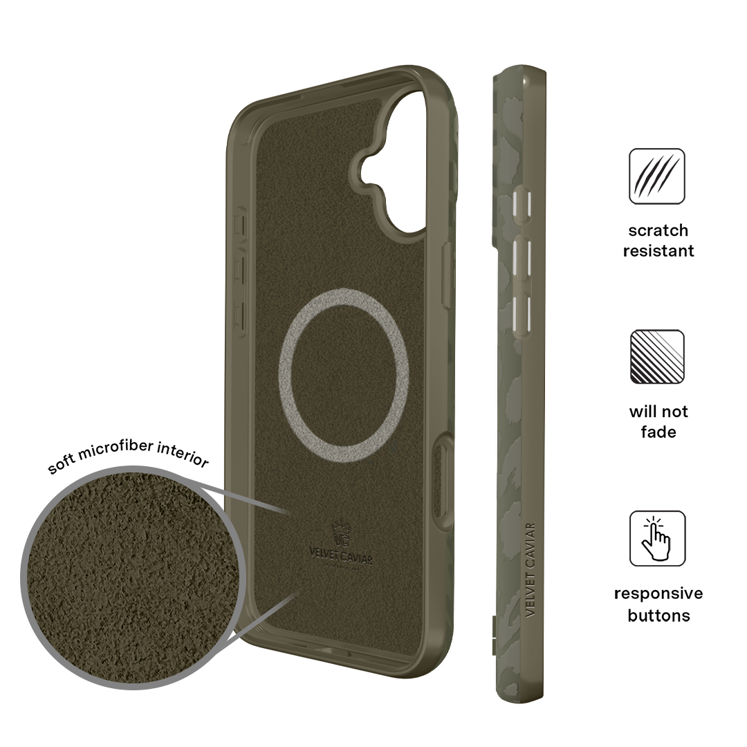 Olive Leopard iPhone Case