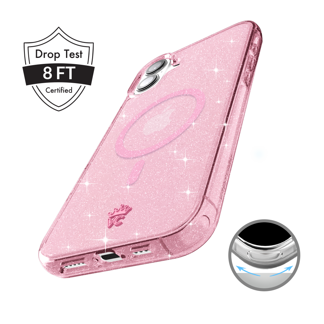 Pink Stardust Glitter iPhone Case