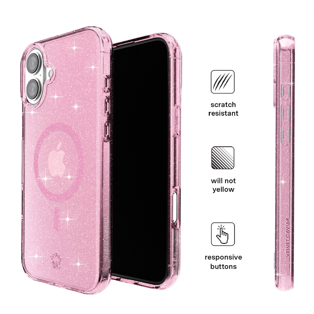 Pink Stardust Glitter iPhone Case