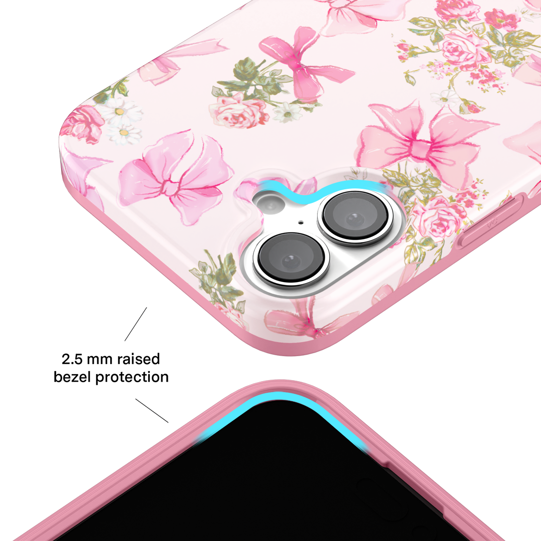 Posie Pink Bow iPhone Case