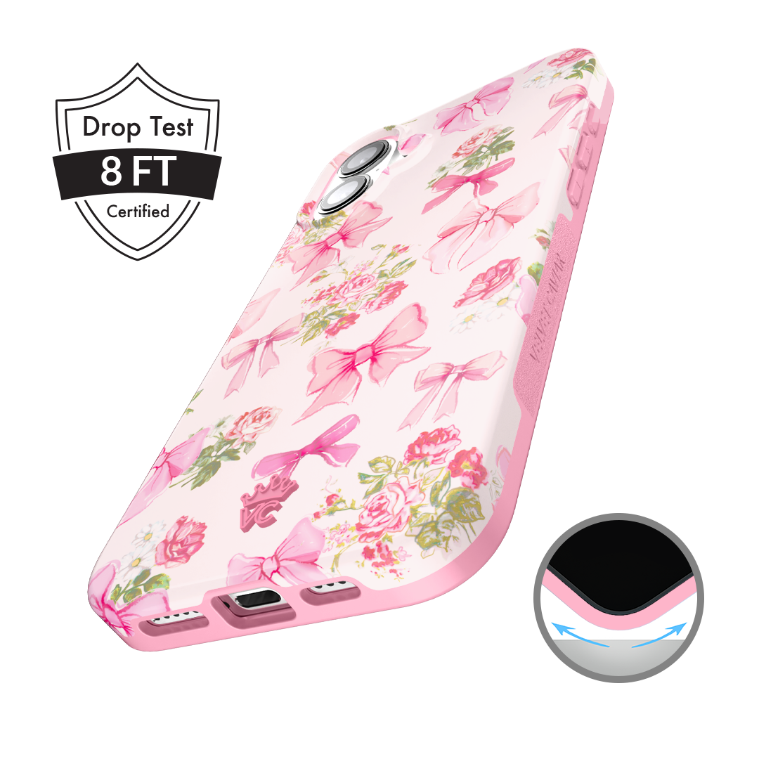 Posie Pink Bow iPhone Case