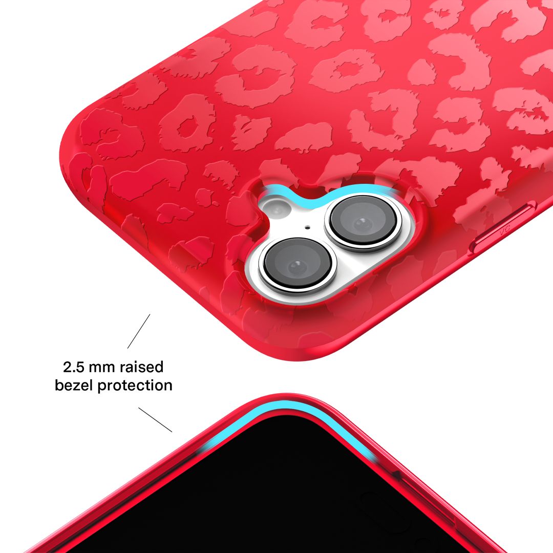 Red Hot Leopard iPhone Case