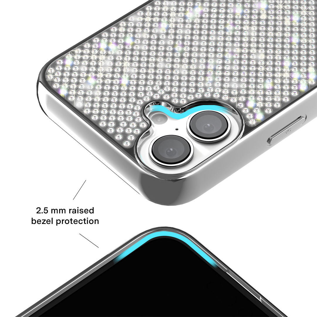 Chrome Caviar Crystals iPhone Case