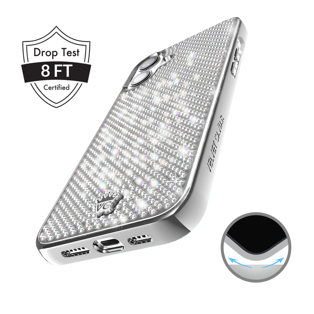 Chrome Caviar Crystals iPhone Case