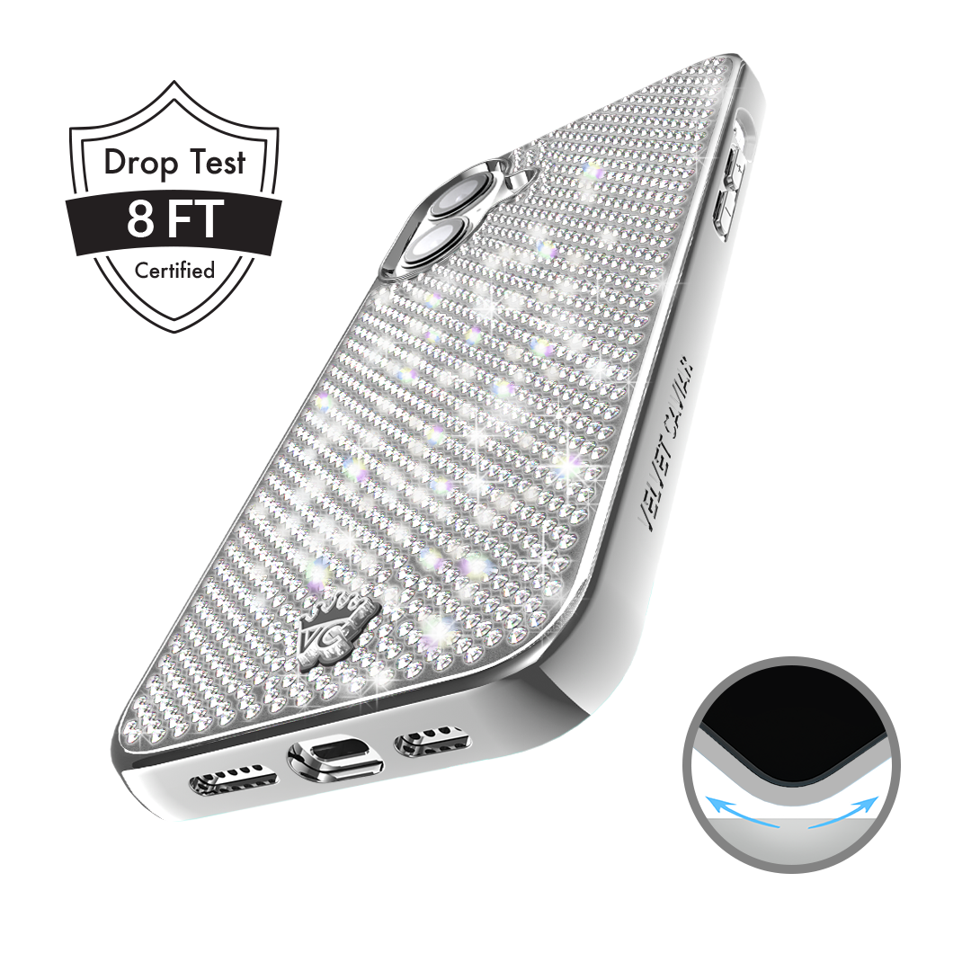 Chrome Caviar Crystals iPhone Case
