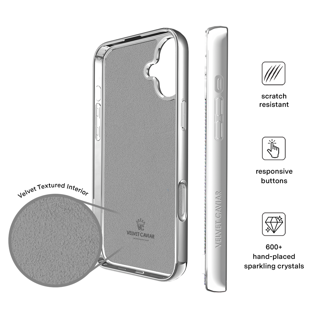 Chrome Caviar Crystals iPhone Case