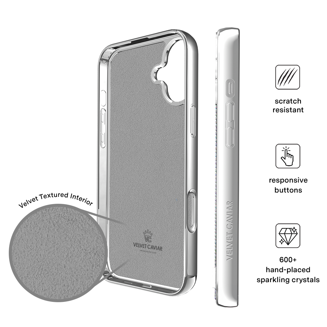 Chrome Caviar Crystals iPhone Case