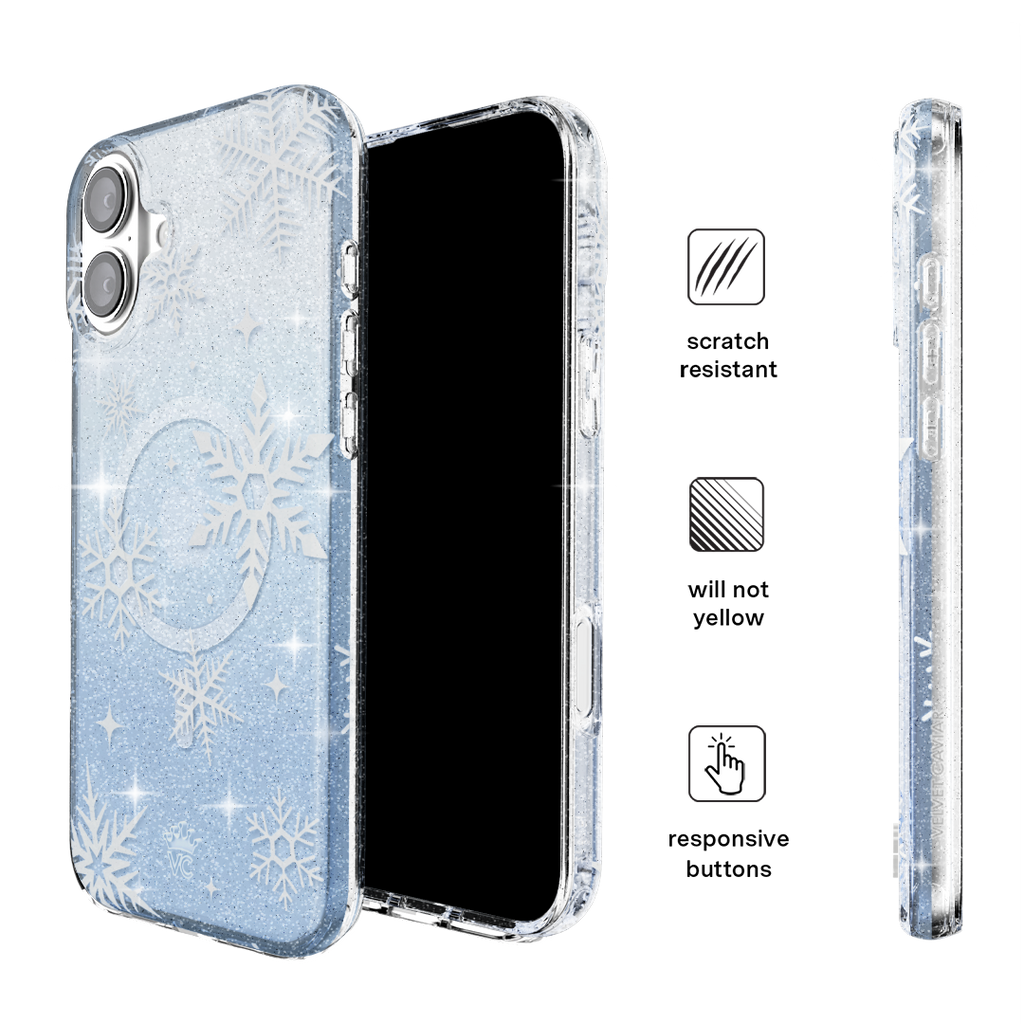 Snow Angel Glitter iPhone Case
