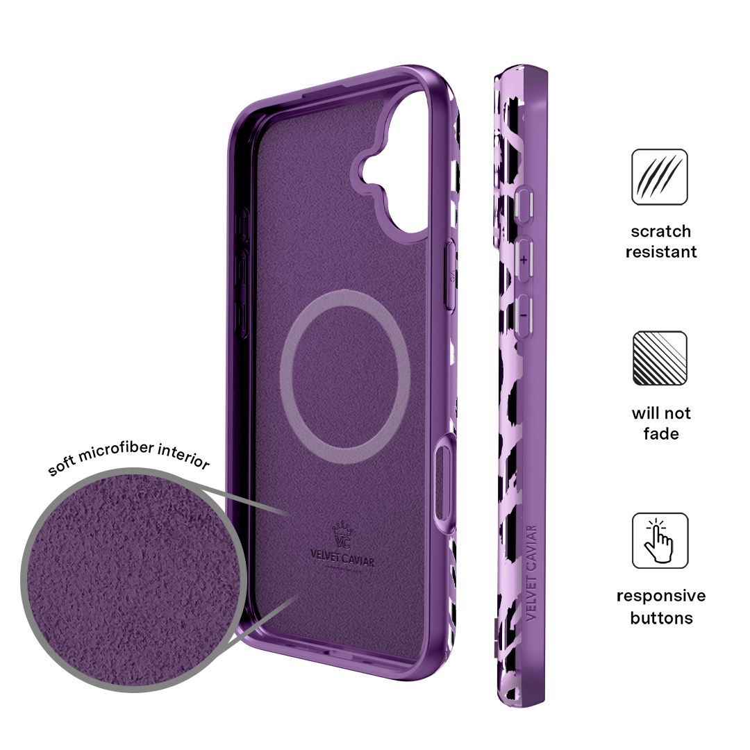 Amethyst Leopard iPhone Case