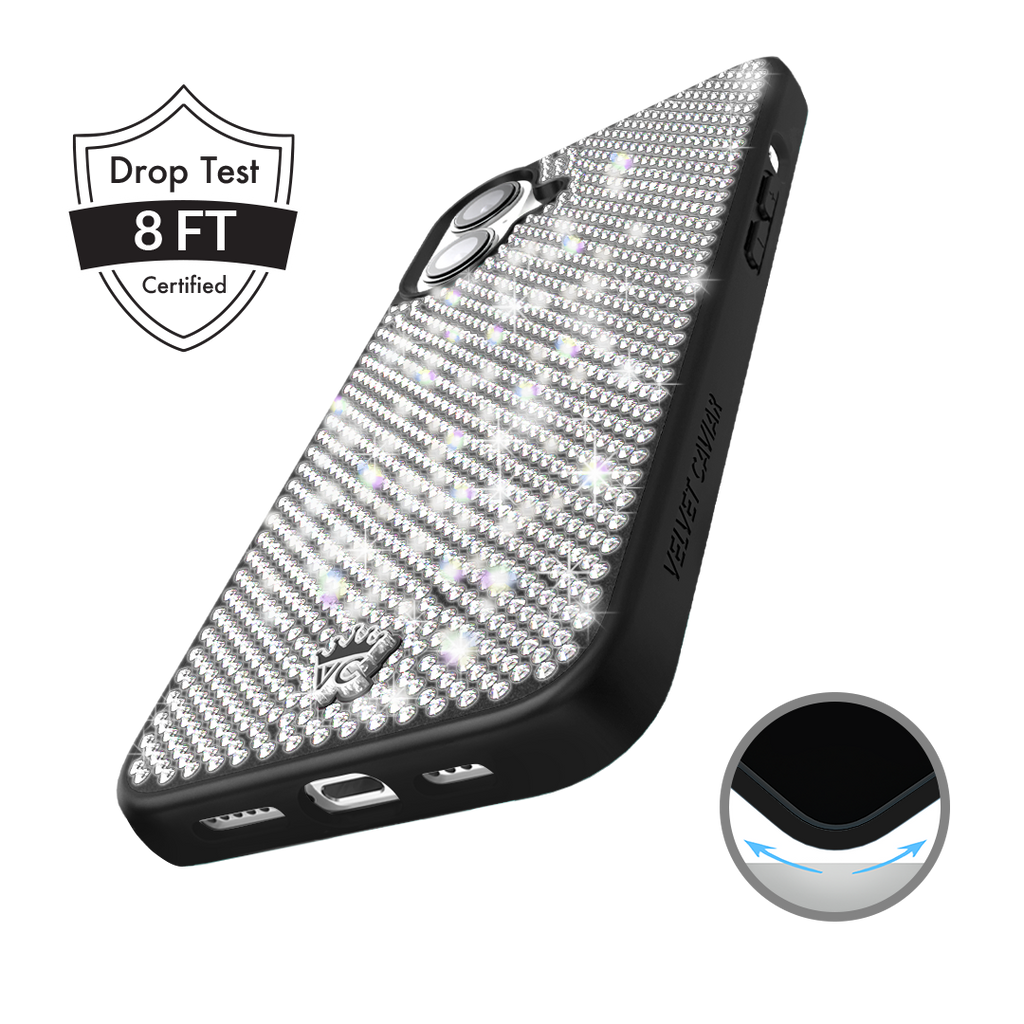 Black Caviar Crystals iPhone Case
