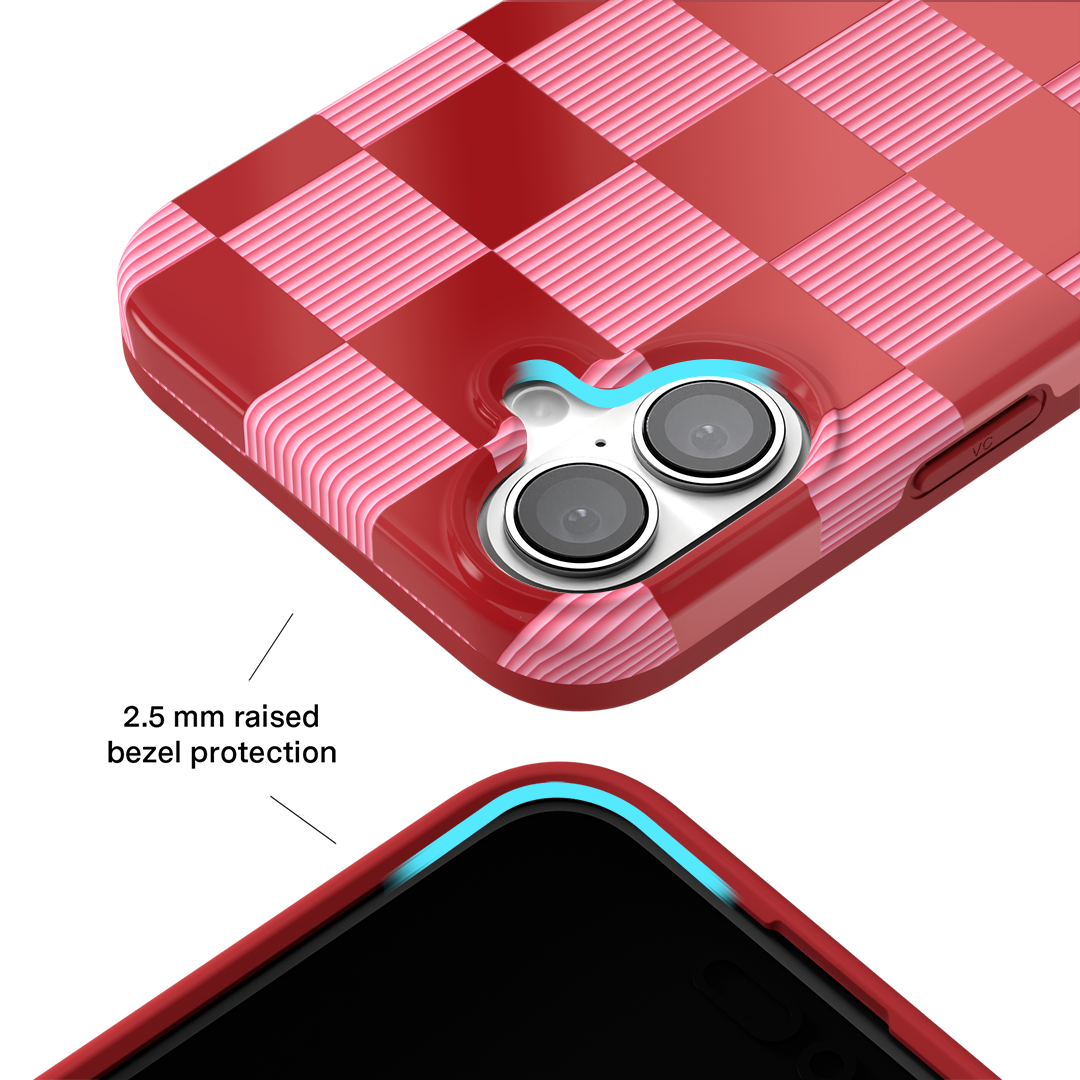 Rose Vibe Checkered iPhone Case