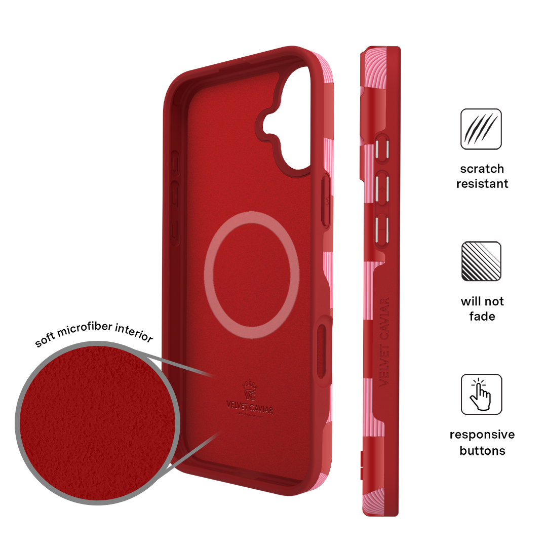 Rose Vibe Checkered iPhone Case