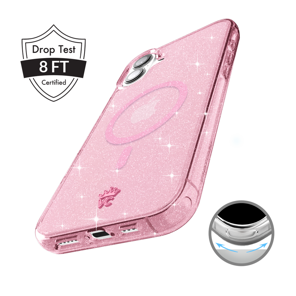 Pink Stardust Glitter iPhone Case