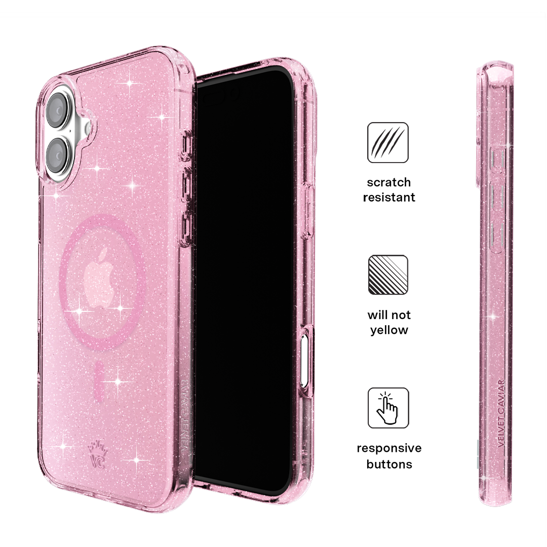 Pink Stardust Glitter iPhone Case