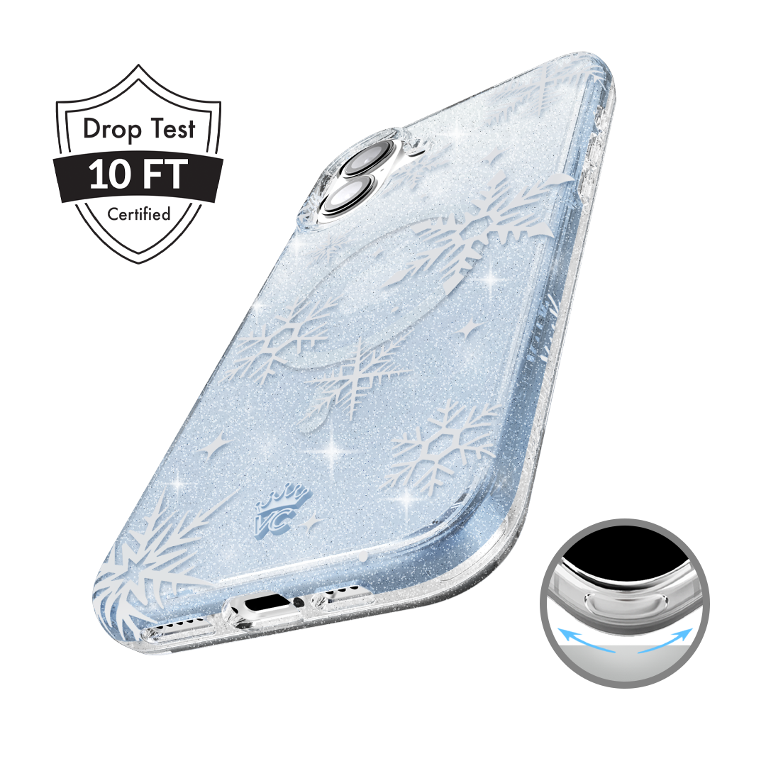 Snow Angel Glitter iPhone Case