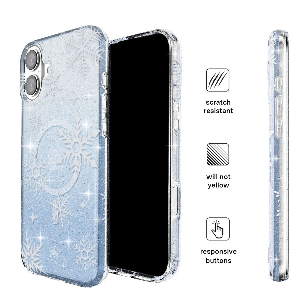 Snow Angel Glitter iPhone Case