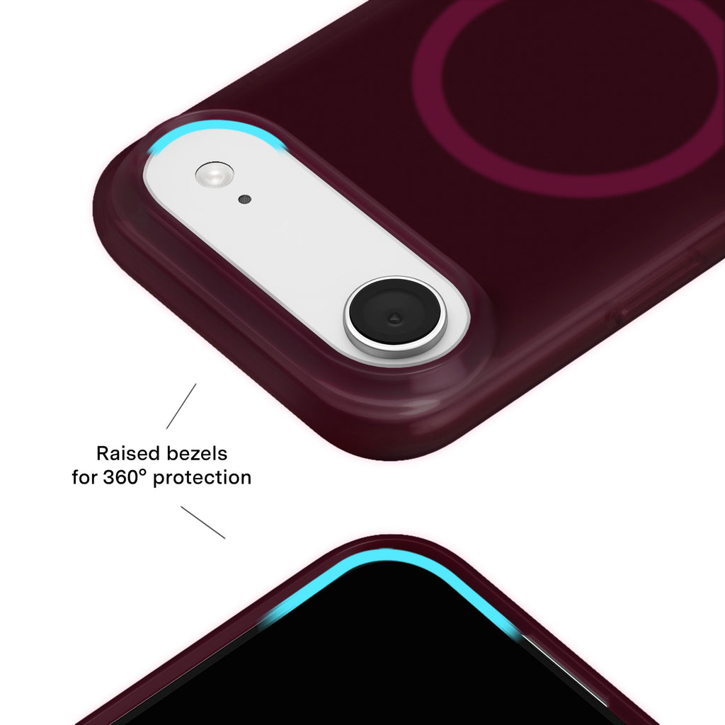 Burgundy 1990 Jelly iPhone Case
