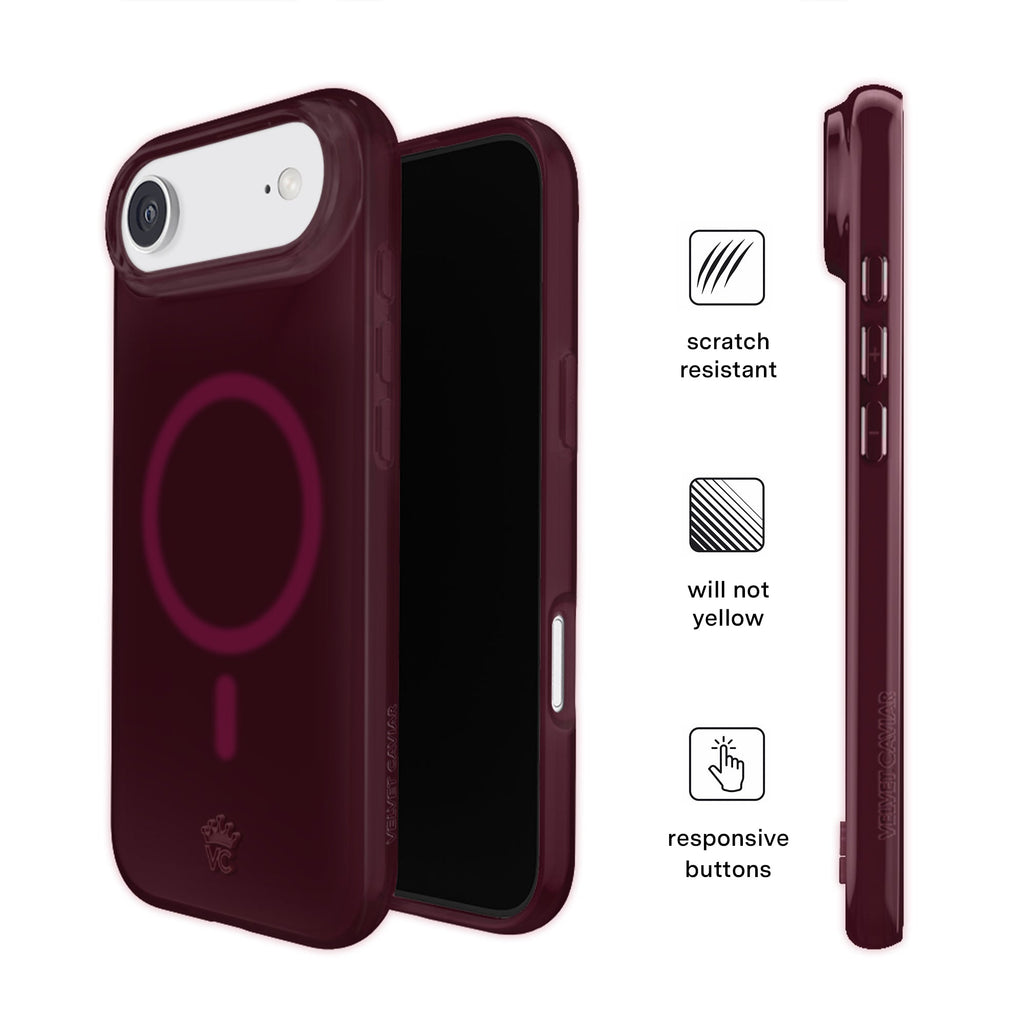 Burgundy 1990 Jelly iPhone Case