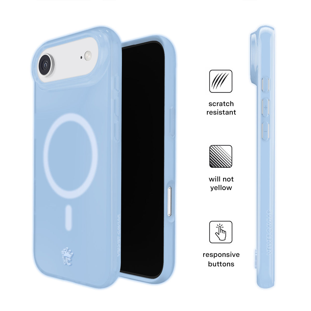 Glacier Blue Jelly iPhone Case