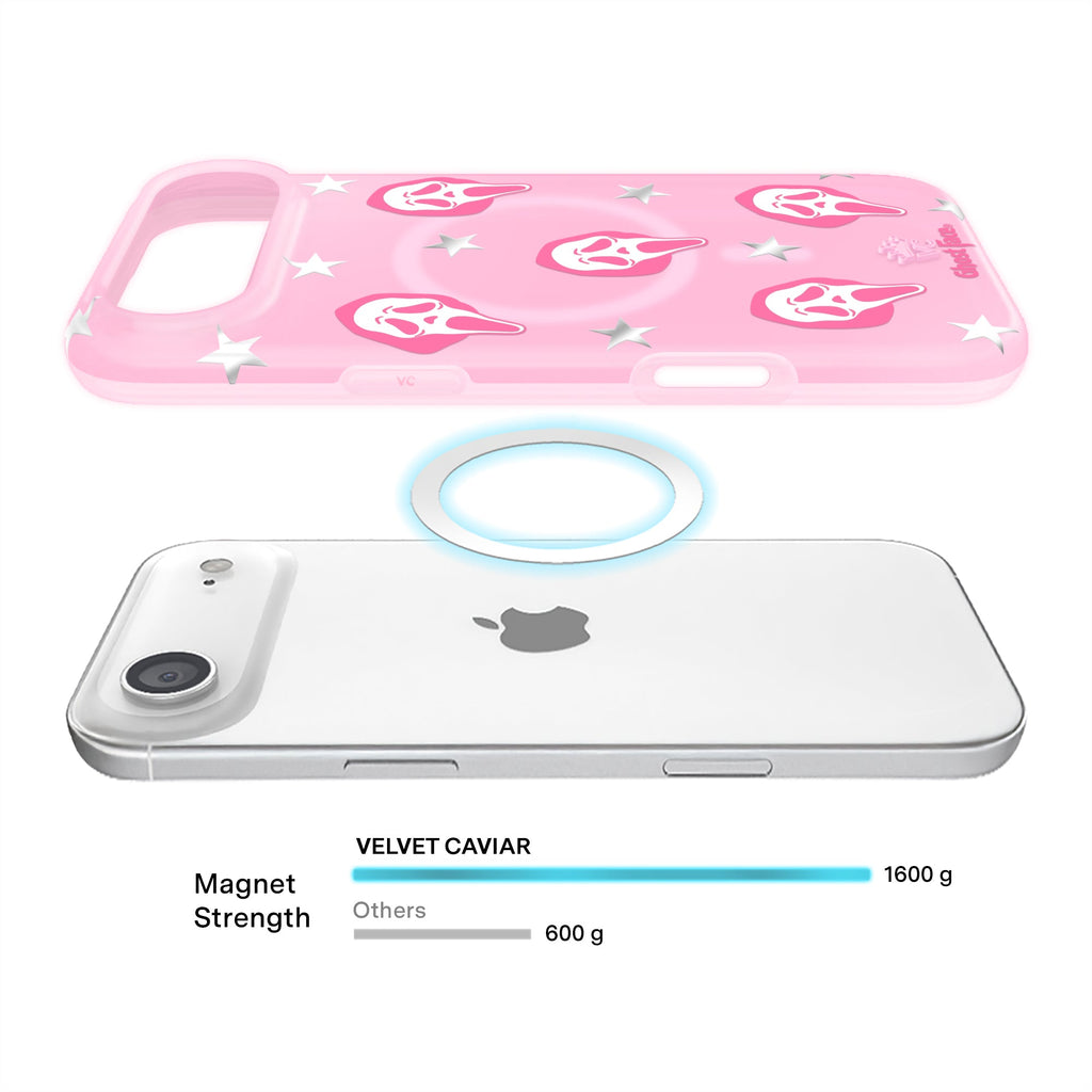 Ghost Face Call Me Pink iPhone Case
