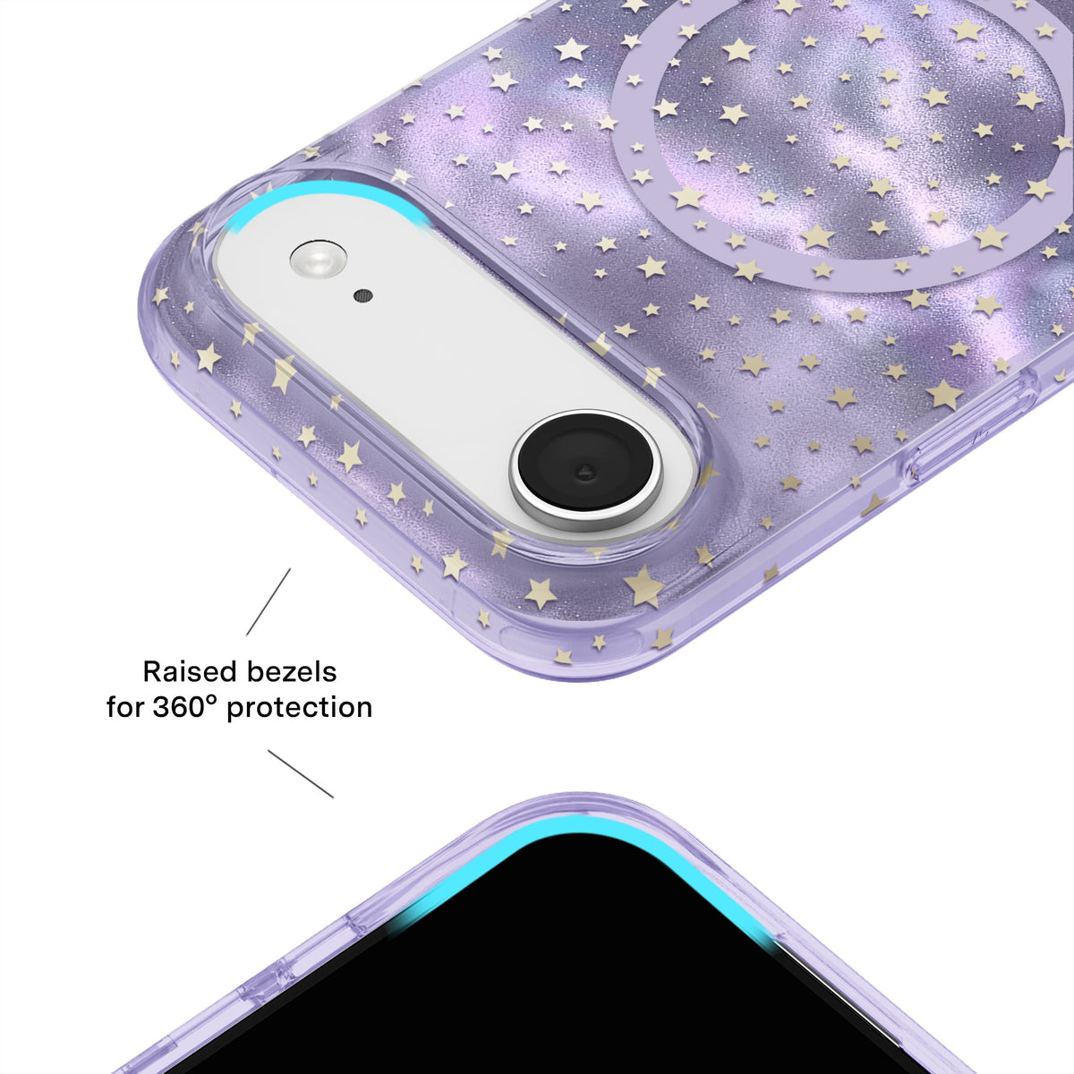 Lilac Celestial Stars iPhone Case