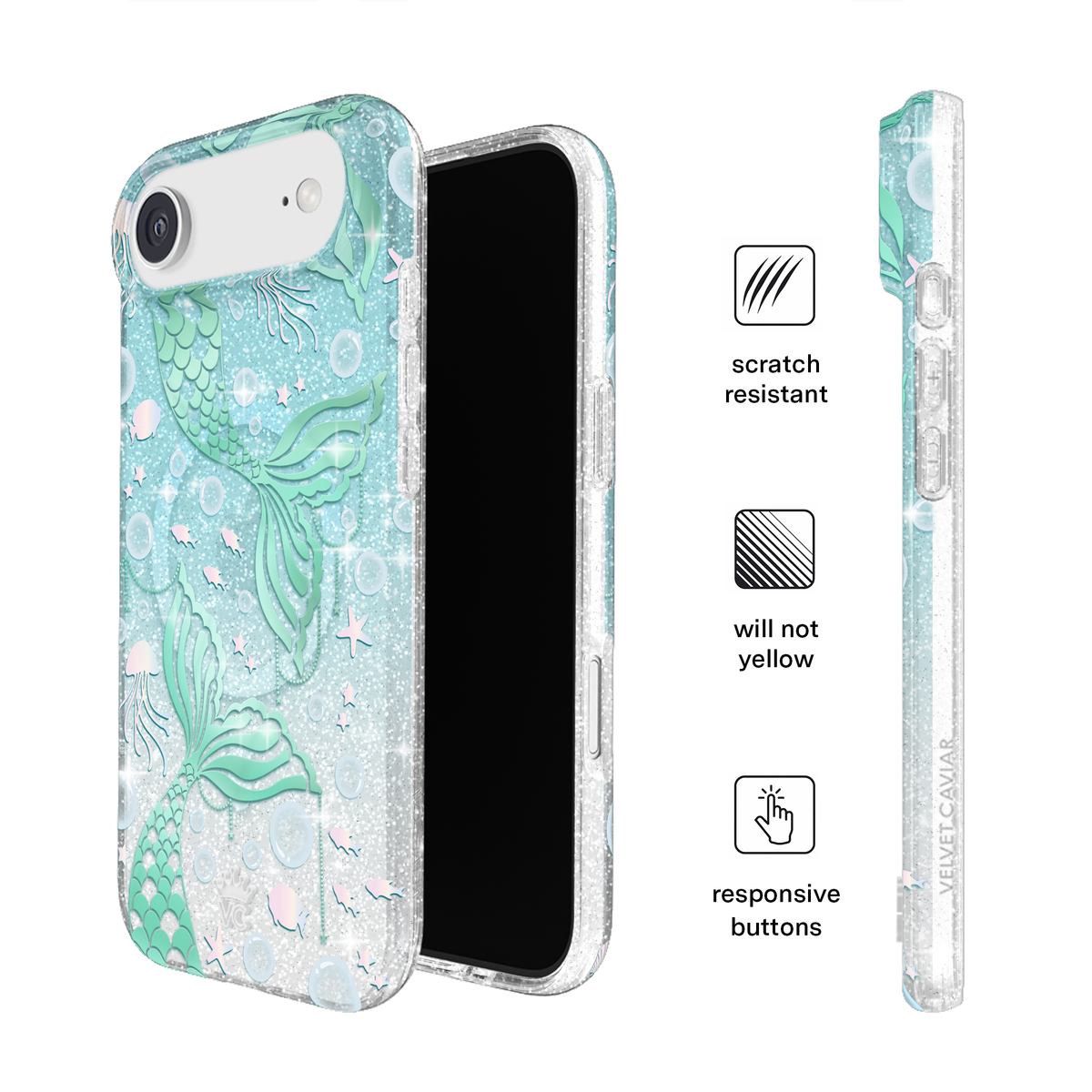 Mermaid Glitter Holo iPhone Case
